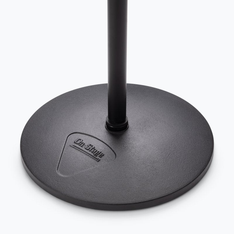 On-Stage TMP-MS9312 Production-Grade Three-Section Mic Stand with 12" Round Base