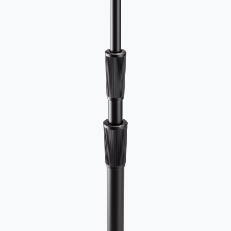 On-Stage TMP-MS9312 Production-Grade Three-Section Mic Stand with 12" Round Base