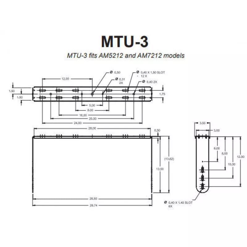 JBL MTU-3-WH