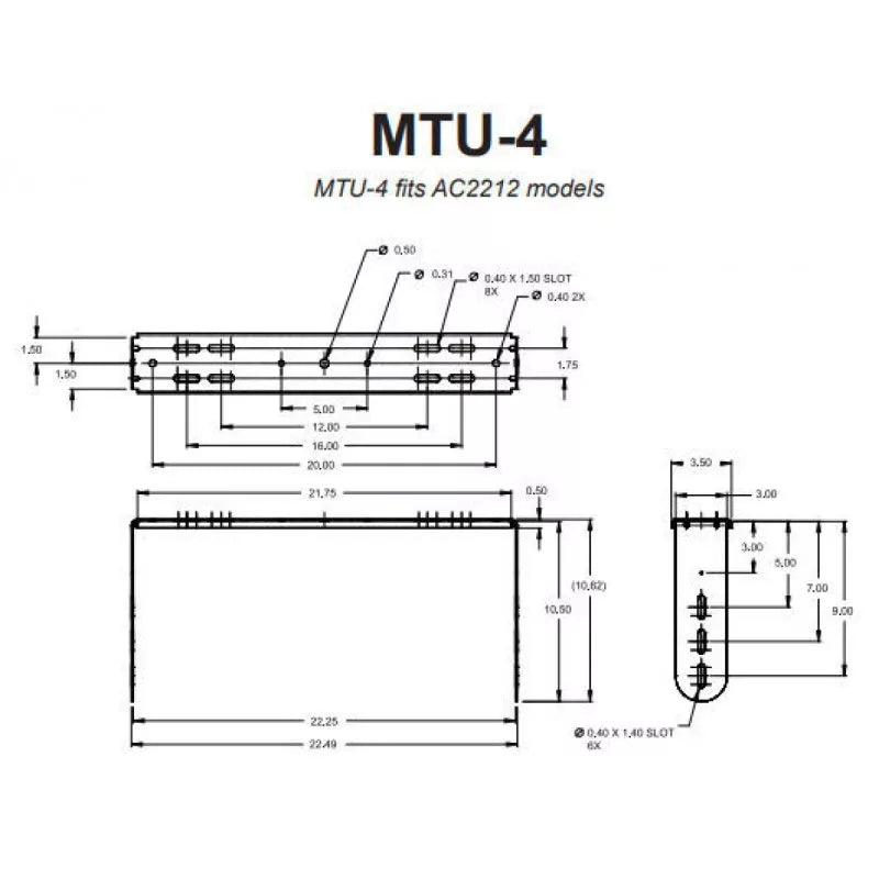 JBL MTU-4-WH