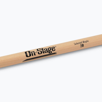 On-Stage TMP-MW2B Maple Drum Sticks (2B, Wood Tip, 12pr)