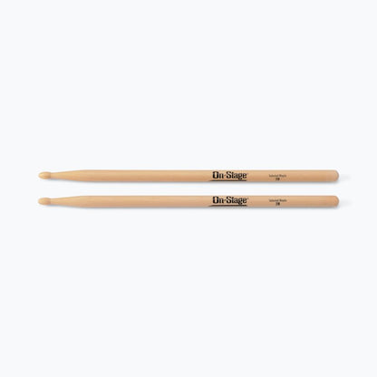 On-Stage TMP-MW2B Maple Drum Sticks (2B, Wood Tip, 12pr)