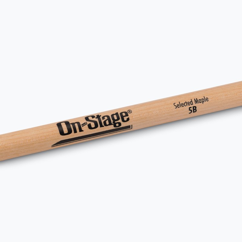On-Stage TMP-MW5B Maple Drum Sticks (5B, Wood Tip, 12pr)