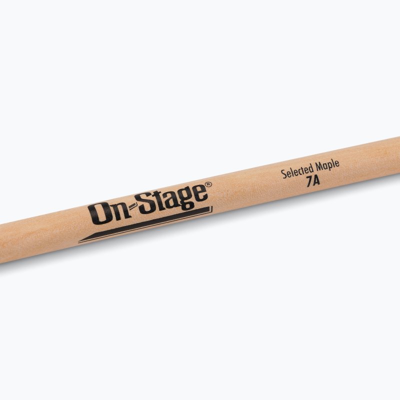 On-Stage TMP-MW7A Maple Drum Sticks (7A, Wood Tip, 12pr)