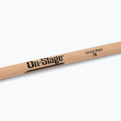 On-Stage TMP-MW7A Maple Drum Sticks (7A, Wood Tip, 12pr)