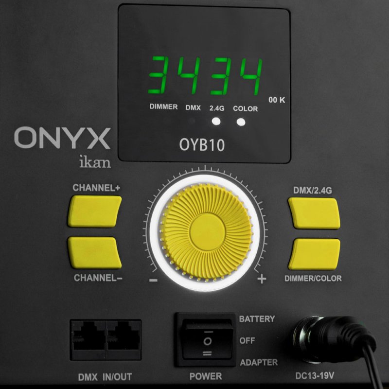 IKAN OYB10-3PT-KIT Onyx 1 x 1 Bi-Color 3-Point LED Light Kit