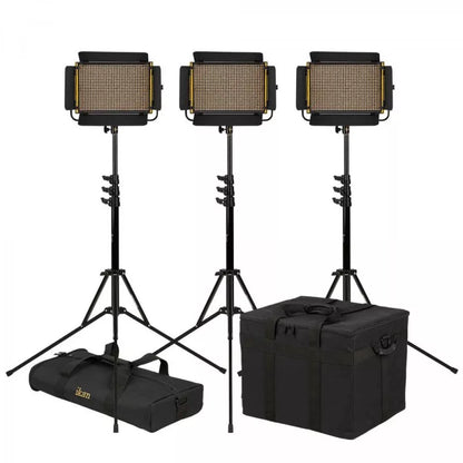 IKAN OYB5-3PT-KIT Onyx Half x 1 Bi-Color 3-Point LED Light Kit
