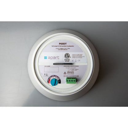 Biamp P60DT-W 6.5" Two-Way Pendant Ldspkr WH