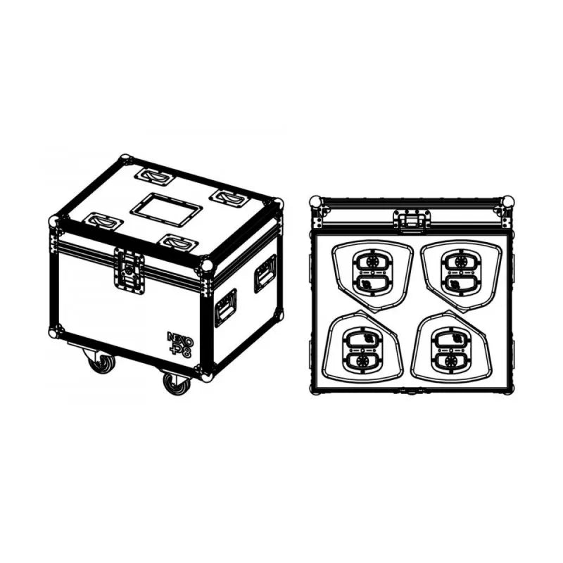 Nexo PNT-4CASE8 Acc, Flight Case for 4 x