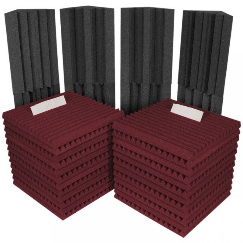 AURACO PROJ2ROOMBUR 24pc 2'x2'x2" Studiofoam wedge
