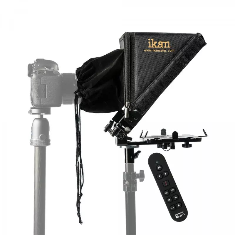 IKAN PT-ELITE-LS-RC Tablet Teleprompter for Light Stands w/ Remote