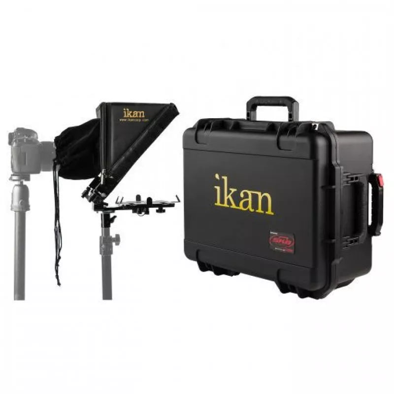 IKAN PT-ELITE-LS-TK Tablet Teleprompter for Light Stands Travel Kit