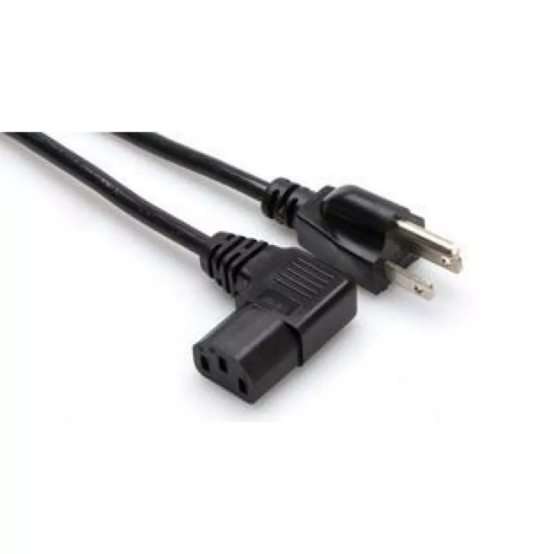 Hosa PWC-141R POWER CORD IEC C13 - NEMA 5-15P RA 1FT