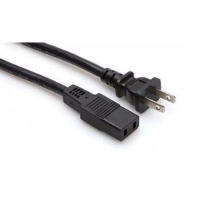 Hosa PWC-178 POWER CORD IEC C9 - NEMA 1-15P 8FT
