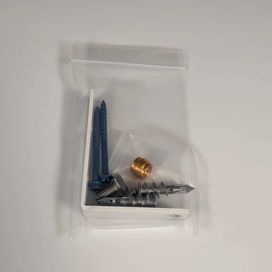 RF Venue WMK-WHITE Universal Wall Mount Kit for RF Venue Diversity Fin® Antenna | Color: White