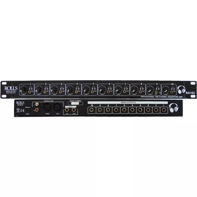 Rolls RA102 10 ch joinable headphone amp