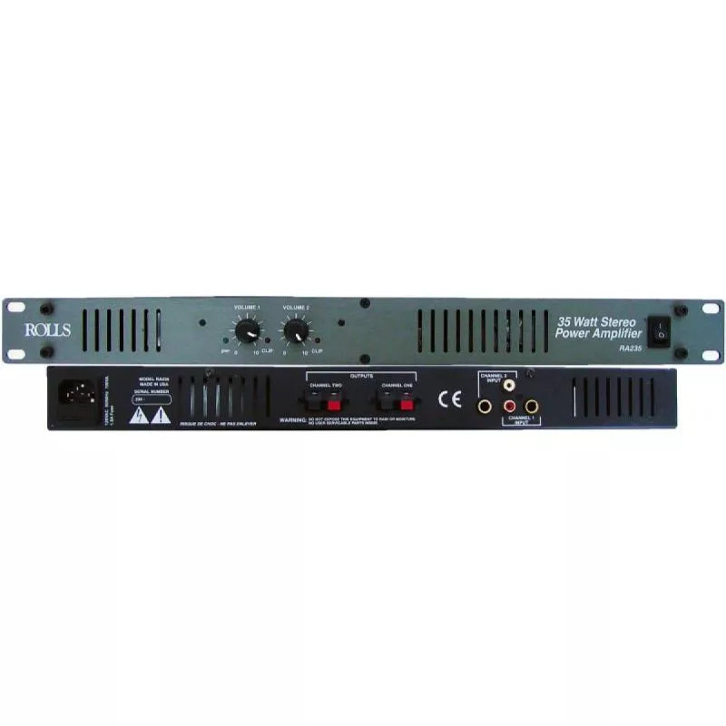 Rolls RA235 Stereo Power Amp 35 Watt/CH 1U
