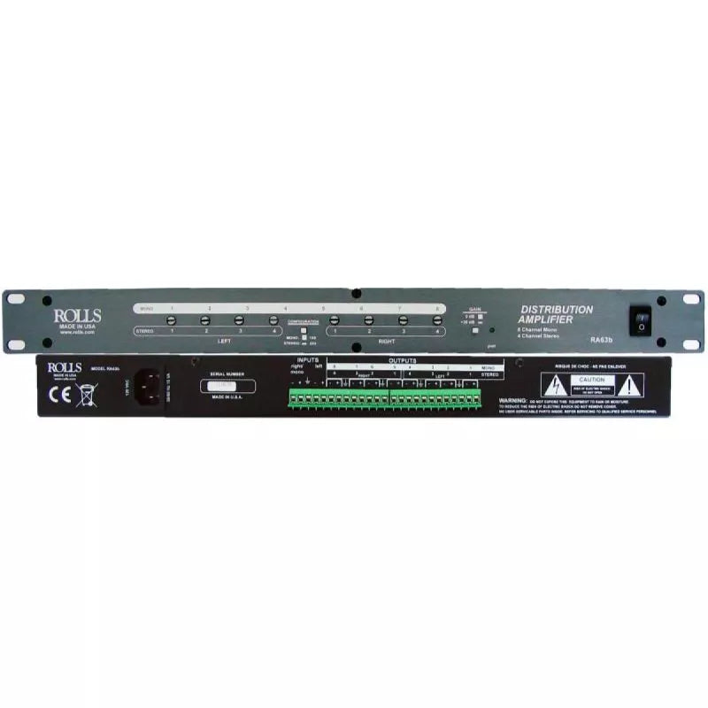 Rolls RA63b Distribution Amp 8 CH Mono/4 C