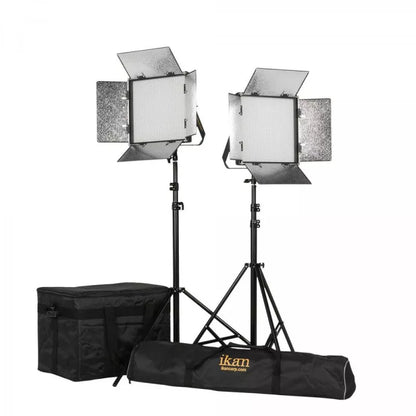 IKAN RB10-2PT-KIT Kit with 2 x Rayden Bi-Color 1 x 1 LED Lights