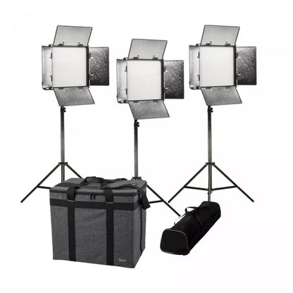IKAN RB10-3PT-KIT Kit with 3 x Rayden Bi-Color 1 x 1 LED Lights