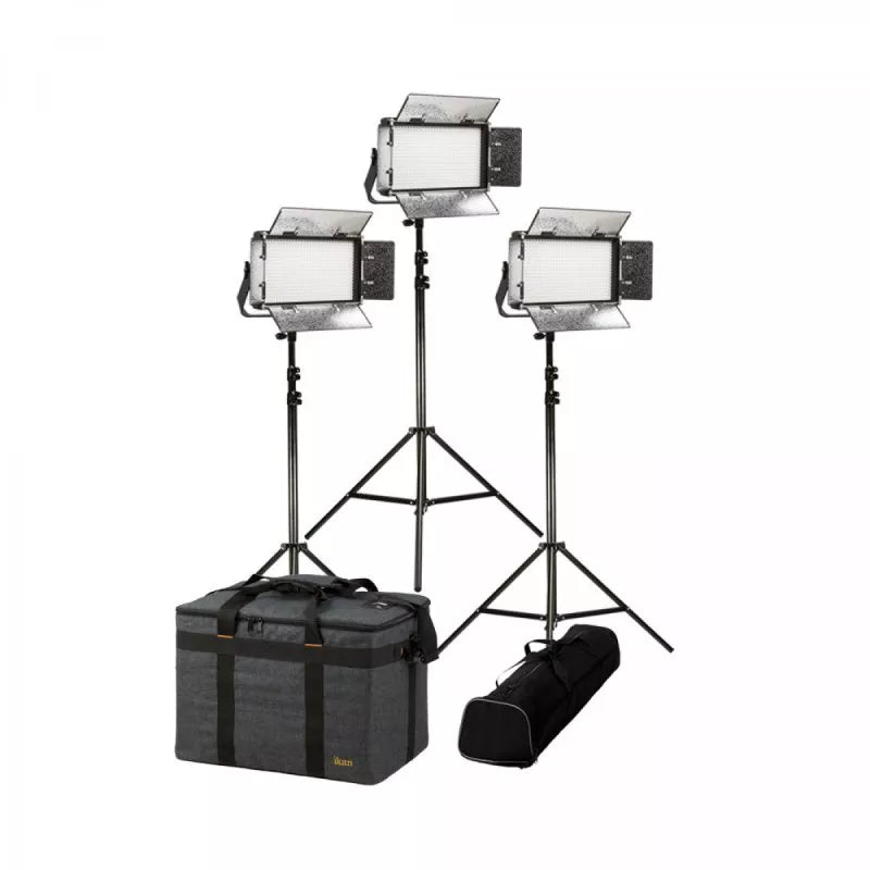 IKAN RB5-3PT-KIT Kit with 3 x Rayden Bi-Color Half x 1 LED Lights