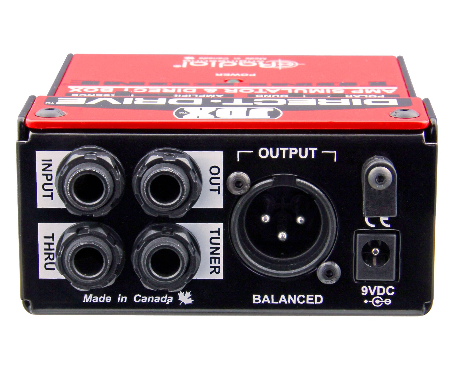 Radial JDX Direct-Drive Amp Simulator & DI Box side