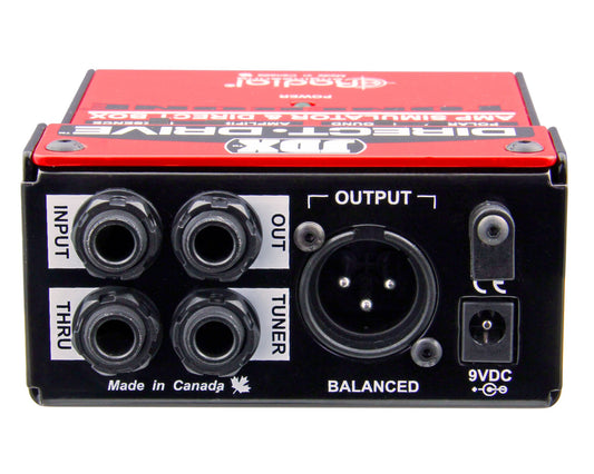 Radial JDX Direct-Drive Amp Simulator & DI Box side