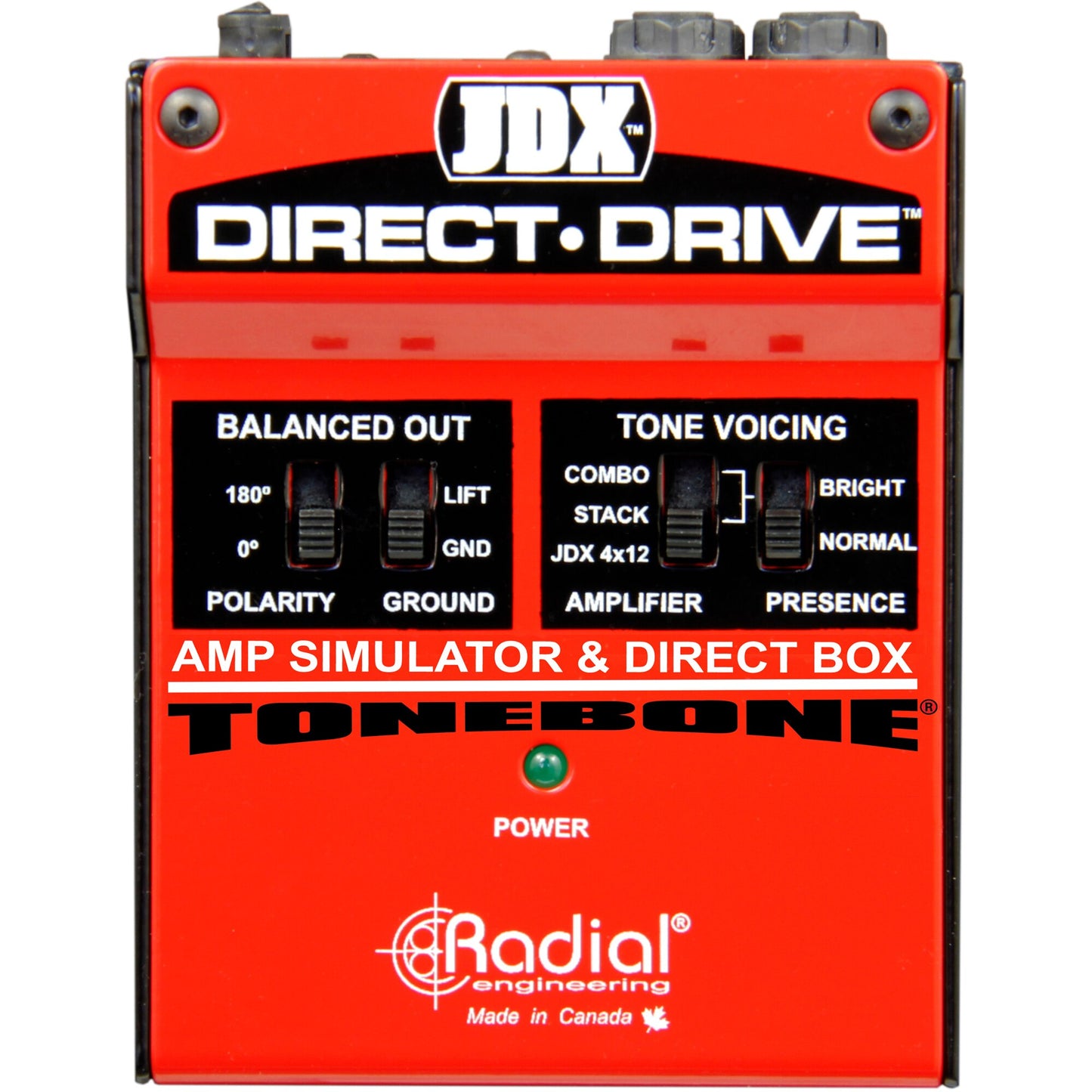 Radial JDX Direct-Drive Amp Simulator & DI Box