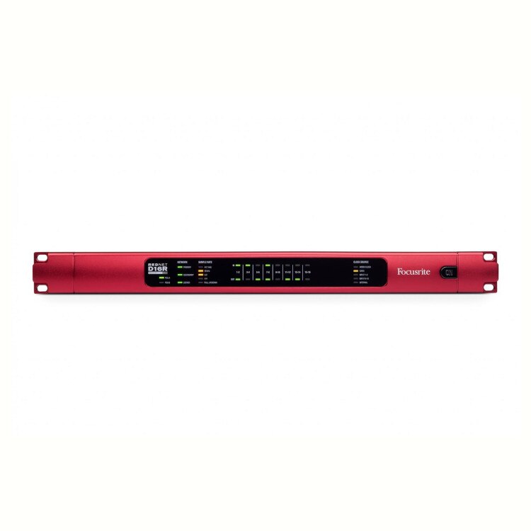Focusrite Pro RedNet D16R MkII 16x16 Digital Dante Interface front