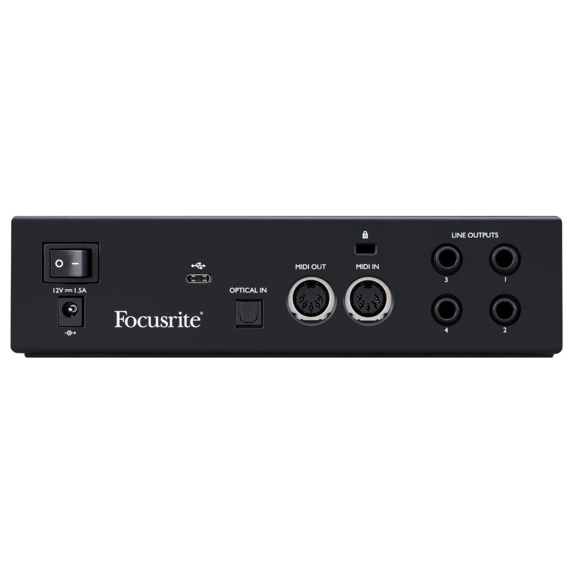 Focusrite Clarett+ 2Pre 10-In / 4-Out Audio Interface back