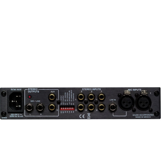 Shure SCM262 Stereo Microphone Mixer back