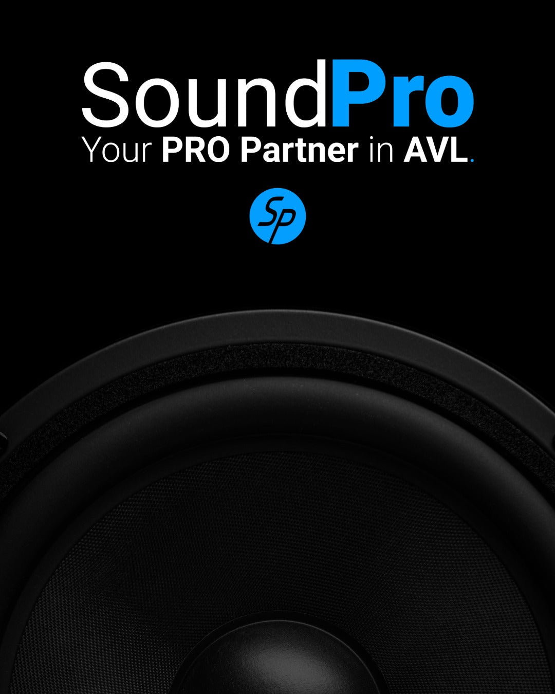 SoundPro Banner. Text says Your Pro Partner in AVL.