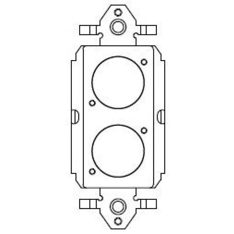 FSR SS-P2XLR-WHT White Insert punched w/2 Neutr