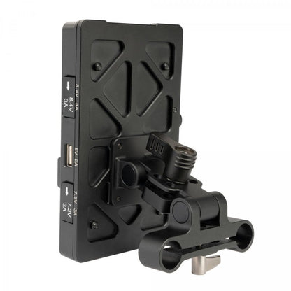 IKAN STR-PWR-PLATE-V STRATUS V-Mount Battery Plate w/ 15mm Rod Mount
