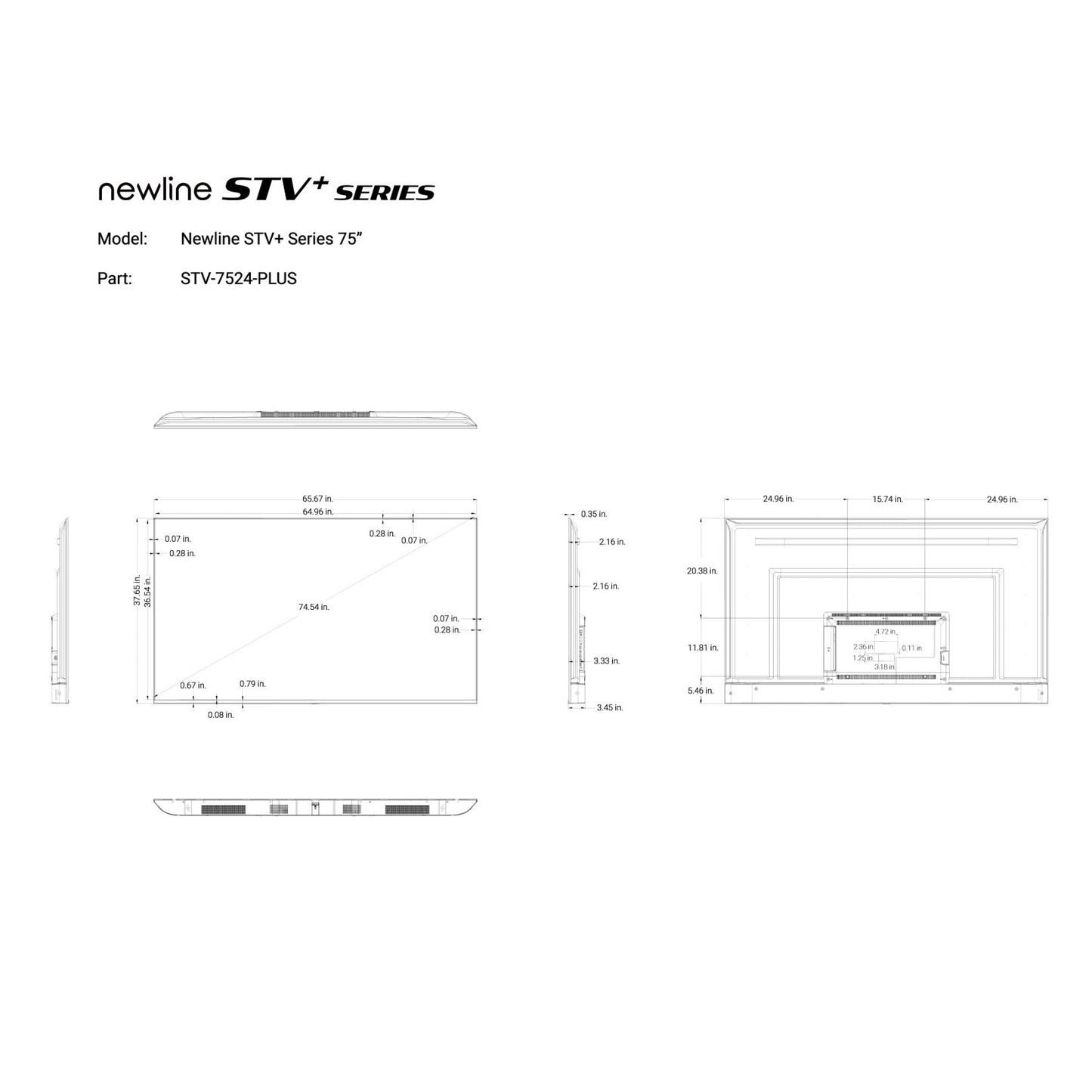 Newline Ineractive STV-7524-PLUS 75" STV+ Series Smart TV