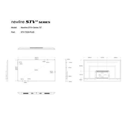 Newline Ineractive STV-7524-PLUS 75" STV+ Series Smart TV