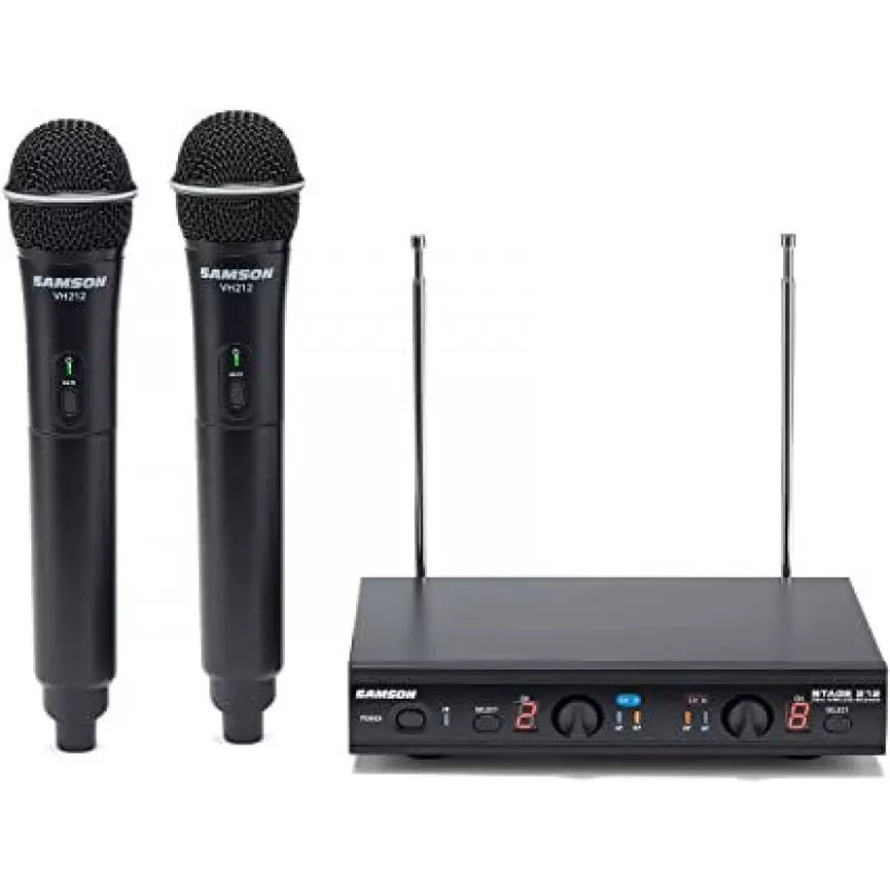 Samson SWS212HH-E Stage 212 Dual Vocal VHF Frequency Agile Wireless