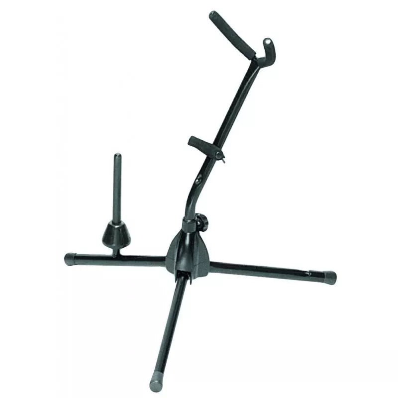 On-Stage TMP-SXS7101B Alto/Tenor Saxophone Stand with Flute Peg