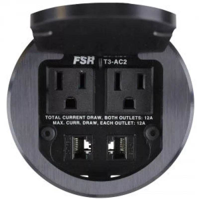 FSR T3-AC2-BLK Black Round 2 A/C & 2 Keysto