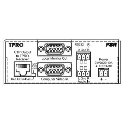 FSR TPRO-TXD PC Vid, St Aud, IR & Serial Tr