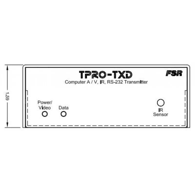 FSR TPRO-TXD PC Vid, St Aud, IR & Serial Tr