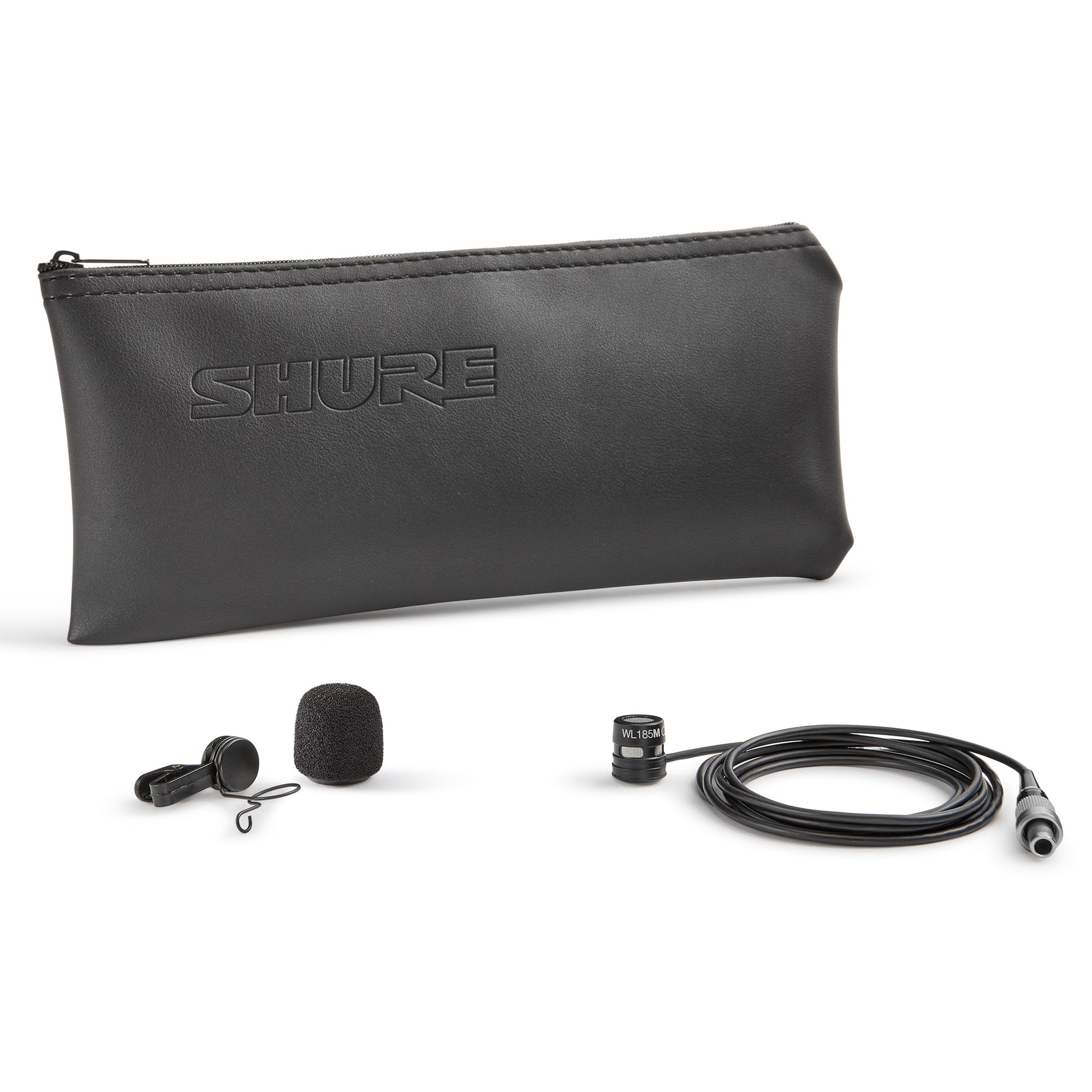 Shure WL185m Microflex Cardioid Lavalier Microphone LEMO3