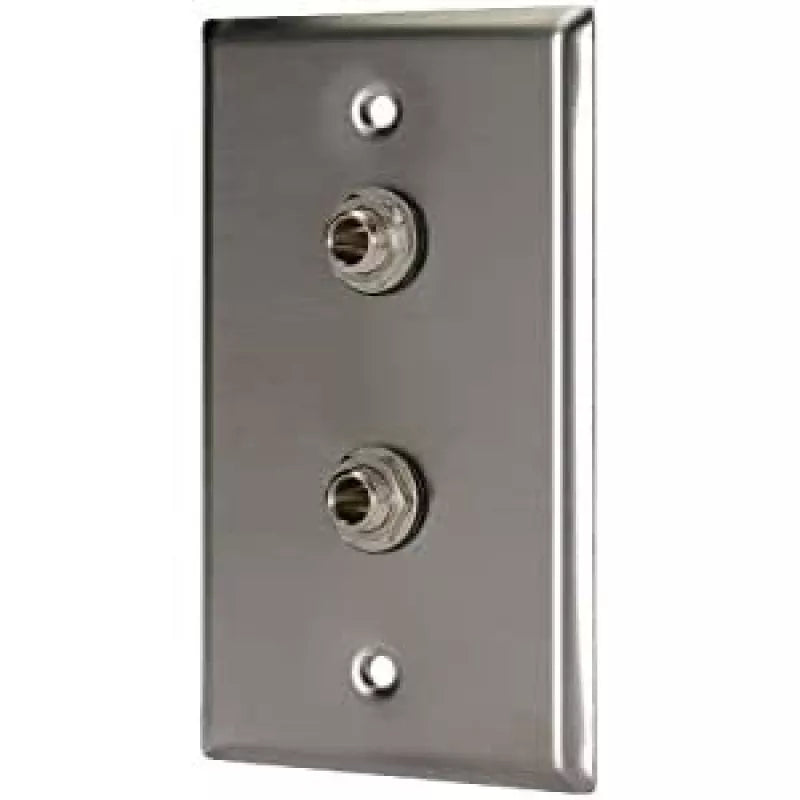 ProCo Sound WP1018 SINGLE GANG DUAL 1/4" FEMALE