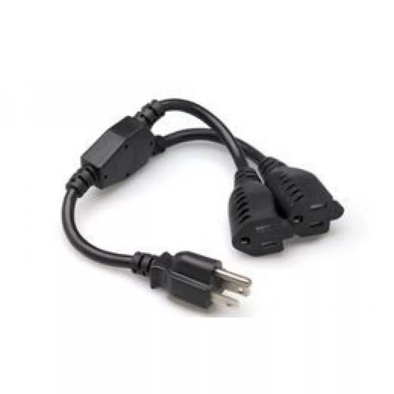 Hosa YAC-406 POWER Y CABLE NEMA 5-15P - NEMA 5-15R 1.5FT