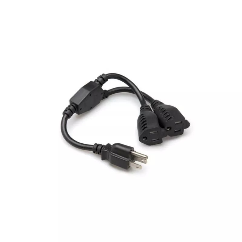 Hosa YAC-407 POWER Y CABLE NEMA 5-15P - NEMA 5-15R 1.5FT