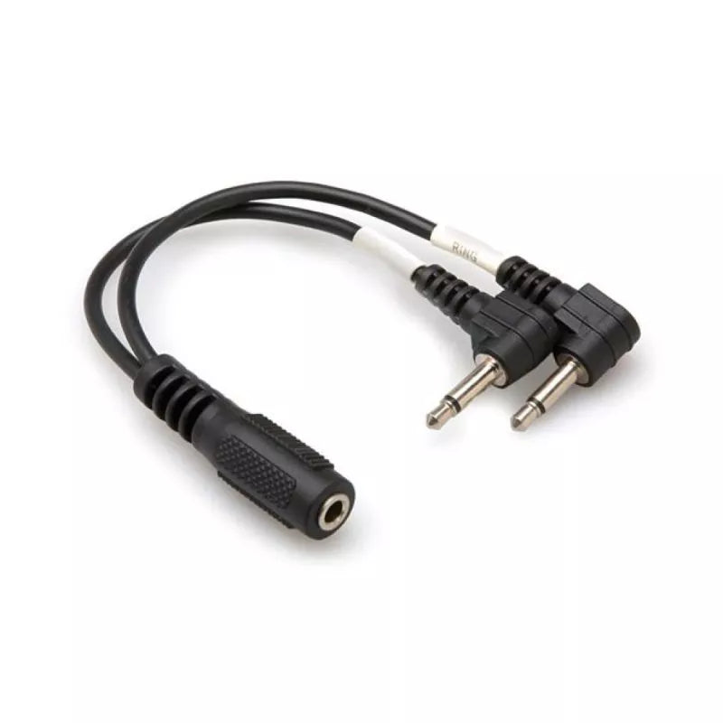 Hosa YMM-492 Y CABLE 3.5MM TRSF - 3.5MM TS RA