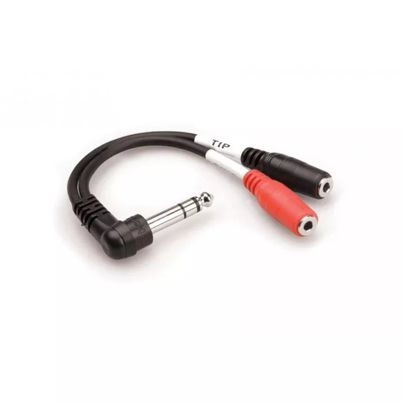 Hosa YPM-523 Y CABLE 1/4" TRS - 3.5MM TRSF