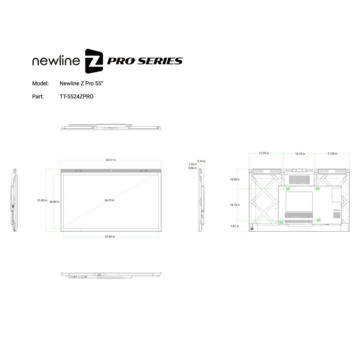 Newline Interactive Z Pro Series Interactive Display