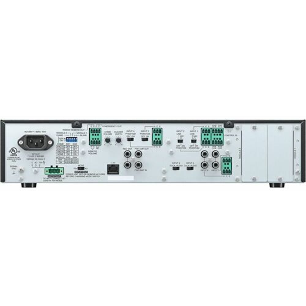 TOA A-812D 3CU Mixer/Digital Amplifier - 120W - Six Audio Input, 2 Slots For 900 Series