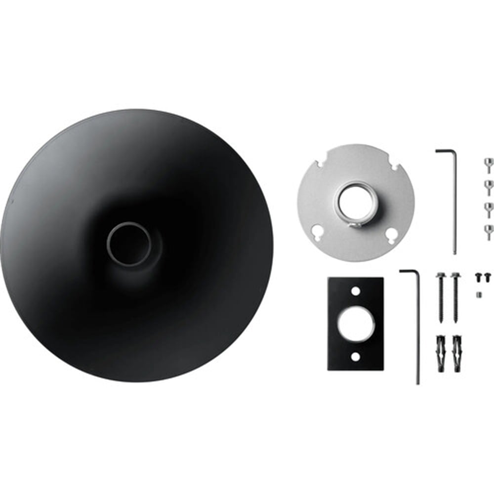 Shure A900B-R-PM Pole Mount Kit, Round, Black Cover